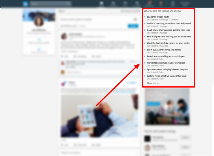 LINKEDIN’S NEW FEATURE