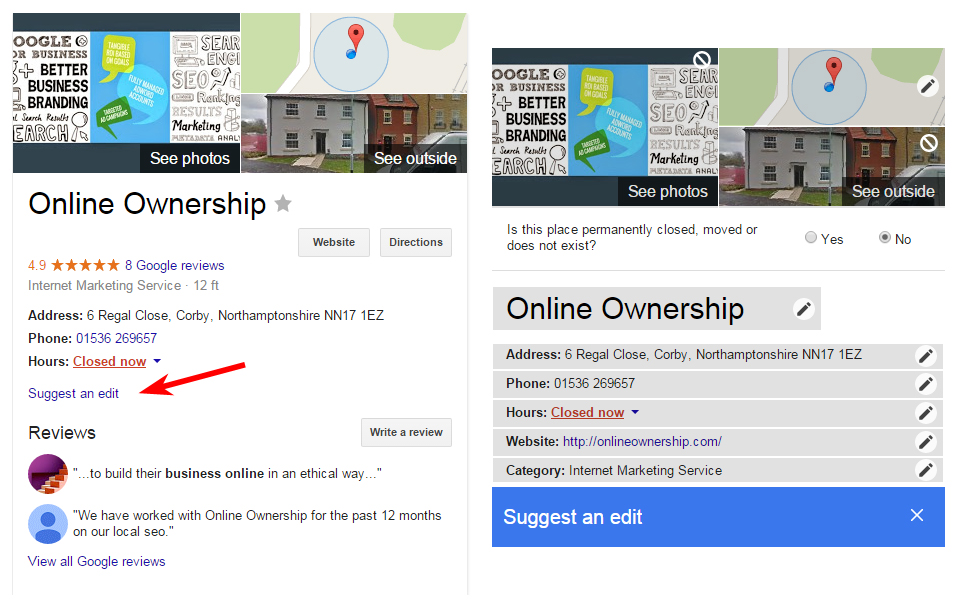 GOOGLE TESTING ADS ON LOCAL KNOWLEDGE PANEL